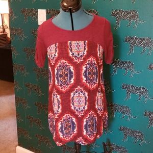 Bohemian print tunic from Anthropologie
